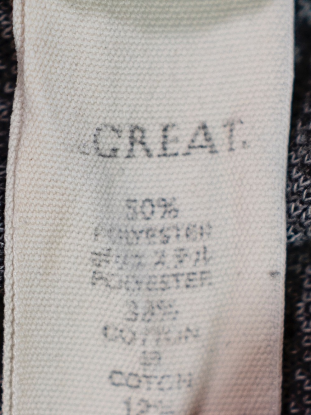 The Great Women's Cotton Blend Crew Neck Pullover Boxy Fit Sweatshirt Sweater - Picture 3 of 4